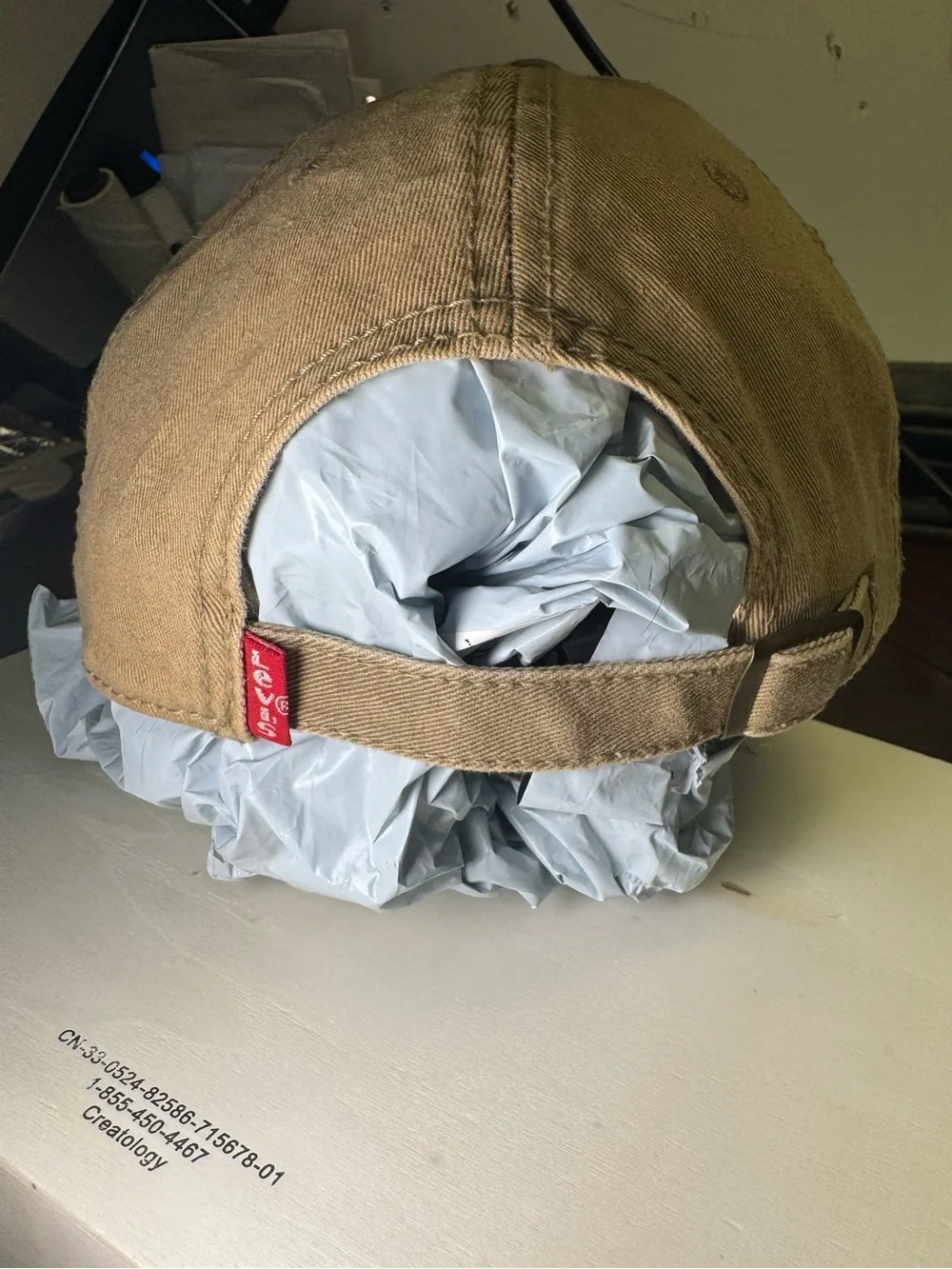 Levi's Khaki/Tan Cotton Logo Cap